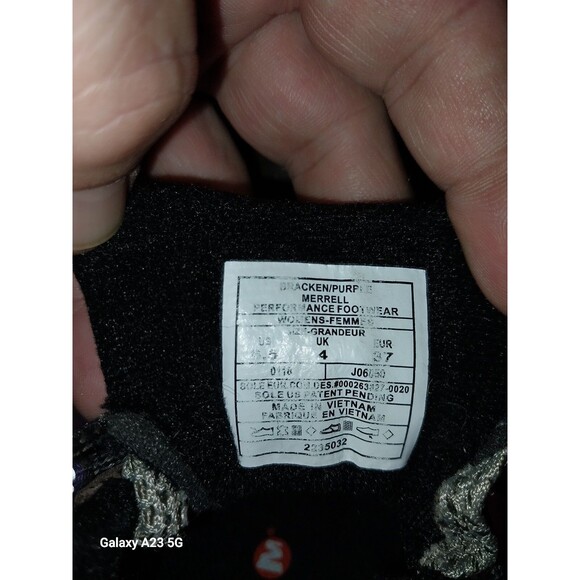 Merrell Women's Moab 2 Mid Vent Mid Hiking Boots Bracken/Purple Size 6.5, J06050 - Picture 12 of 13